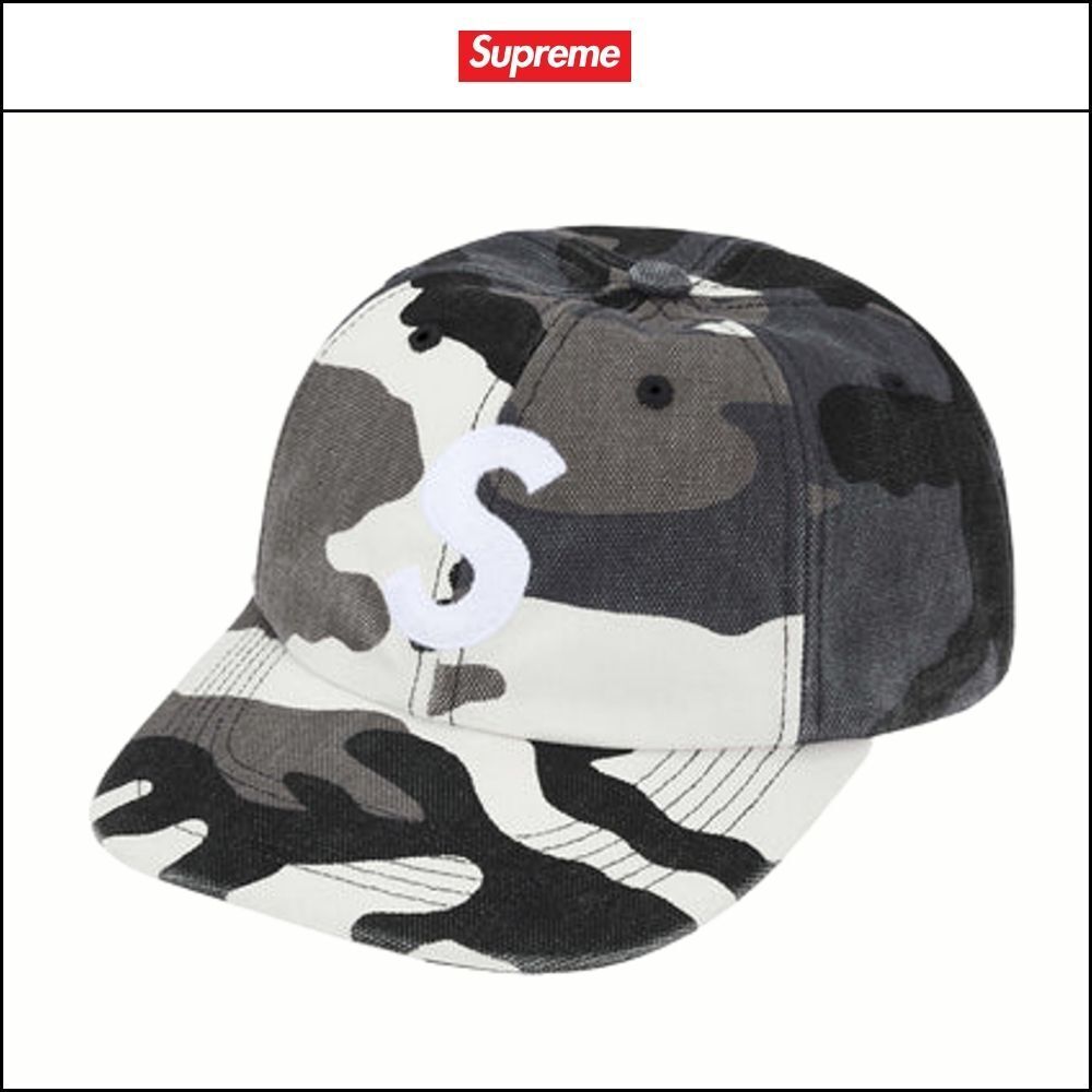 ★100%正規品保証 Supreme★  Coated Canvas S Logo 6-Panel