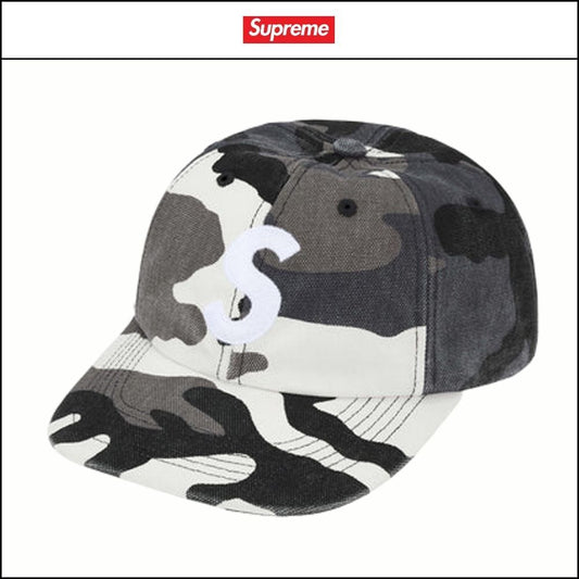 ★100%正規品保証 Supreme★  Coated Canvas S Logo 6-Panel