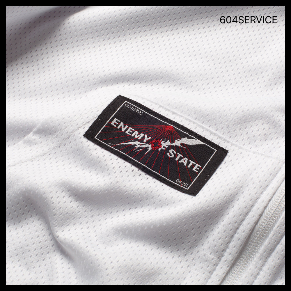 【604service】Reversible Sporty Zip-Up Hoodie in White