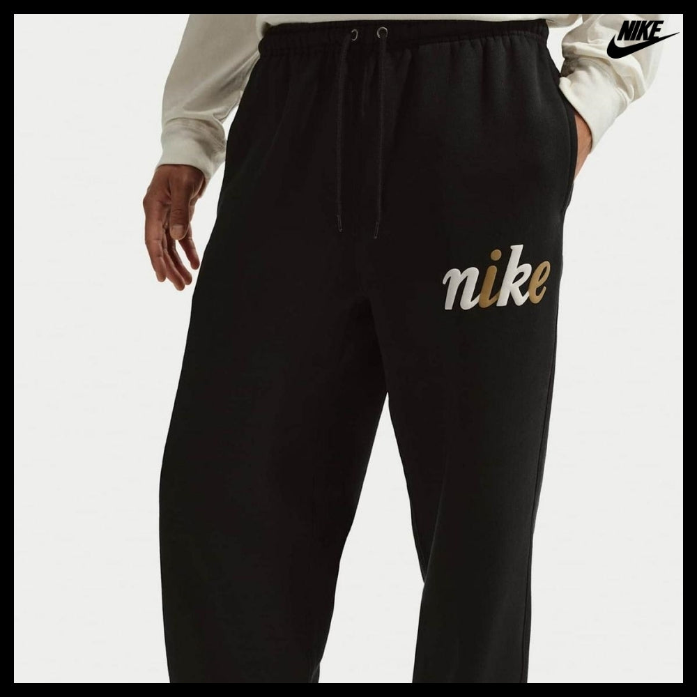 【NIKE】Sportswear Club Fleece Open Hem Pants M Black Jogger