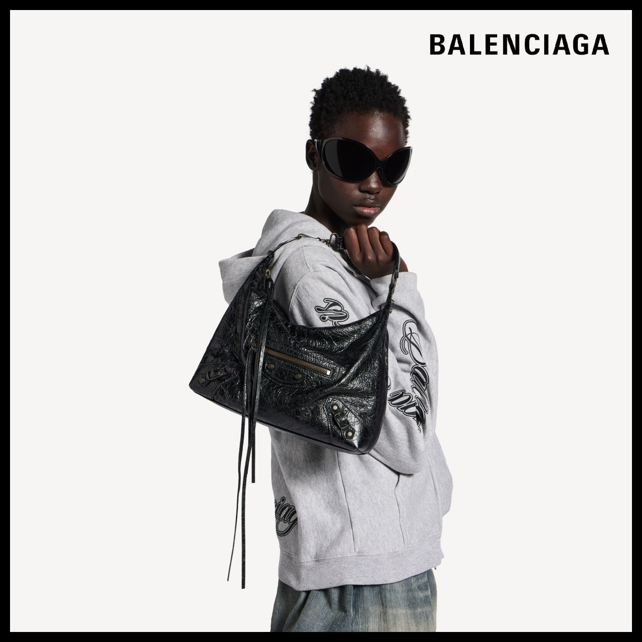 【BALENCIAGA】Le City Hobo Bag Small Black
