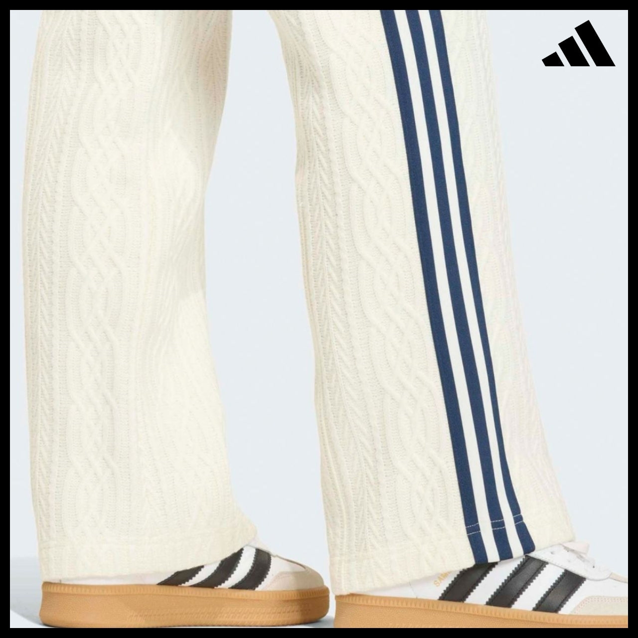【ADIDAS】Knit Beckenbauer White Track Pants