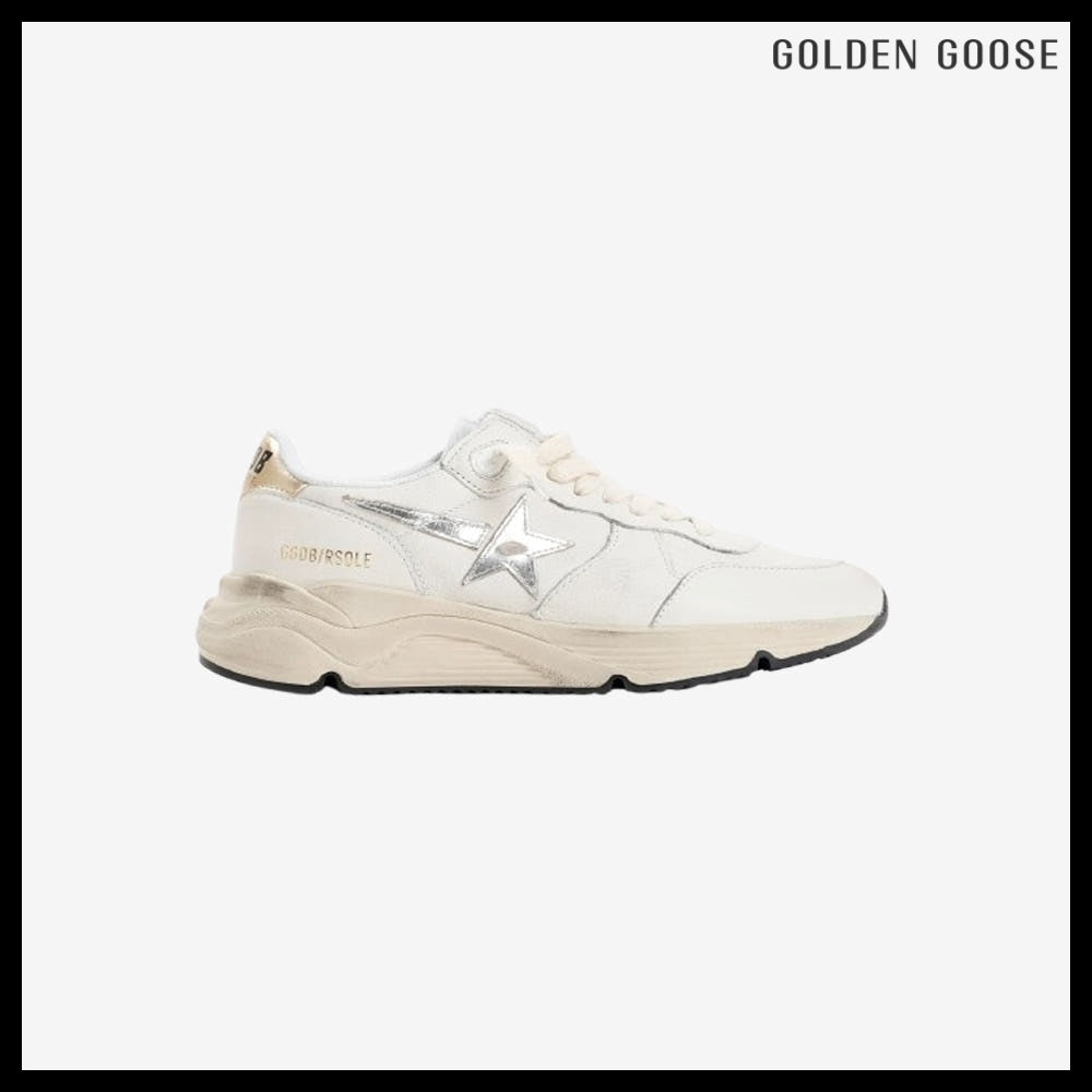 【Golden Goose】Running Sole Leather Suede Star Sneakers