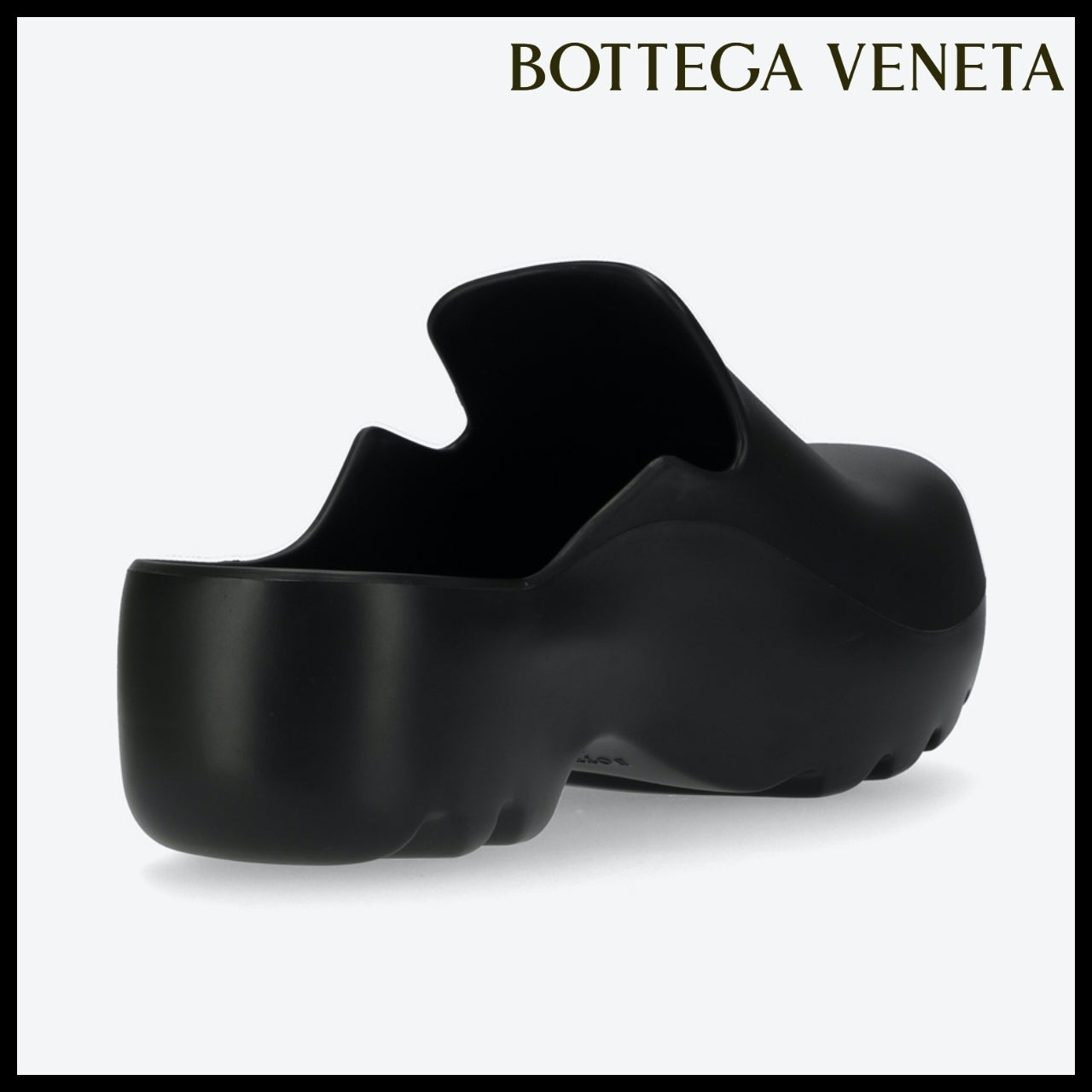 【Bottega Veneta】 Rubber Flash Clogs Black