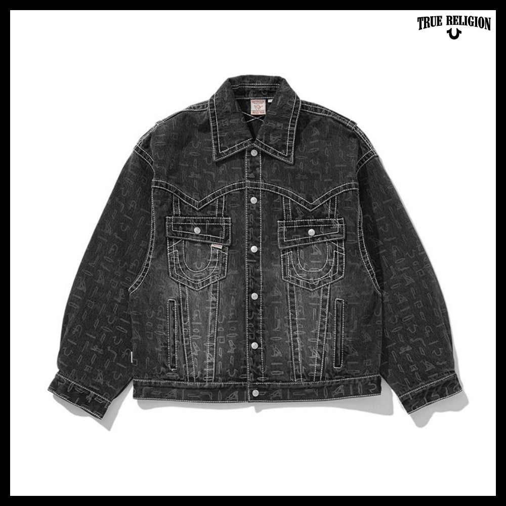 【TRUE RELIGION】Hieroglyphic Trucker Jacket 2Colors