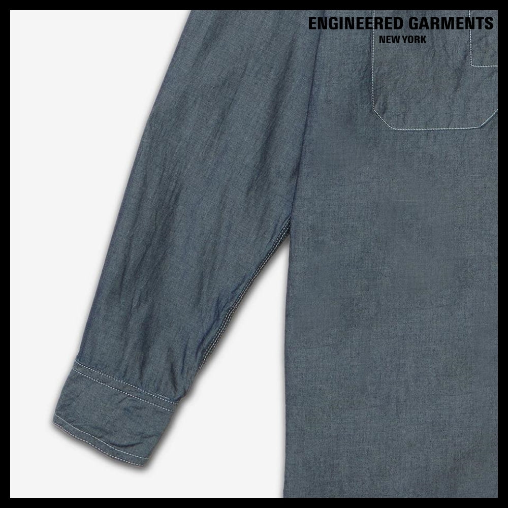 ◆Engineered Garments◆ ワークシャツ インディゴ シャンブレー