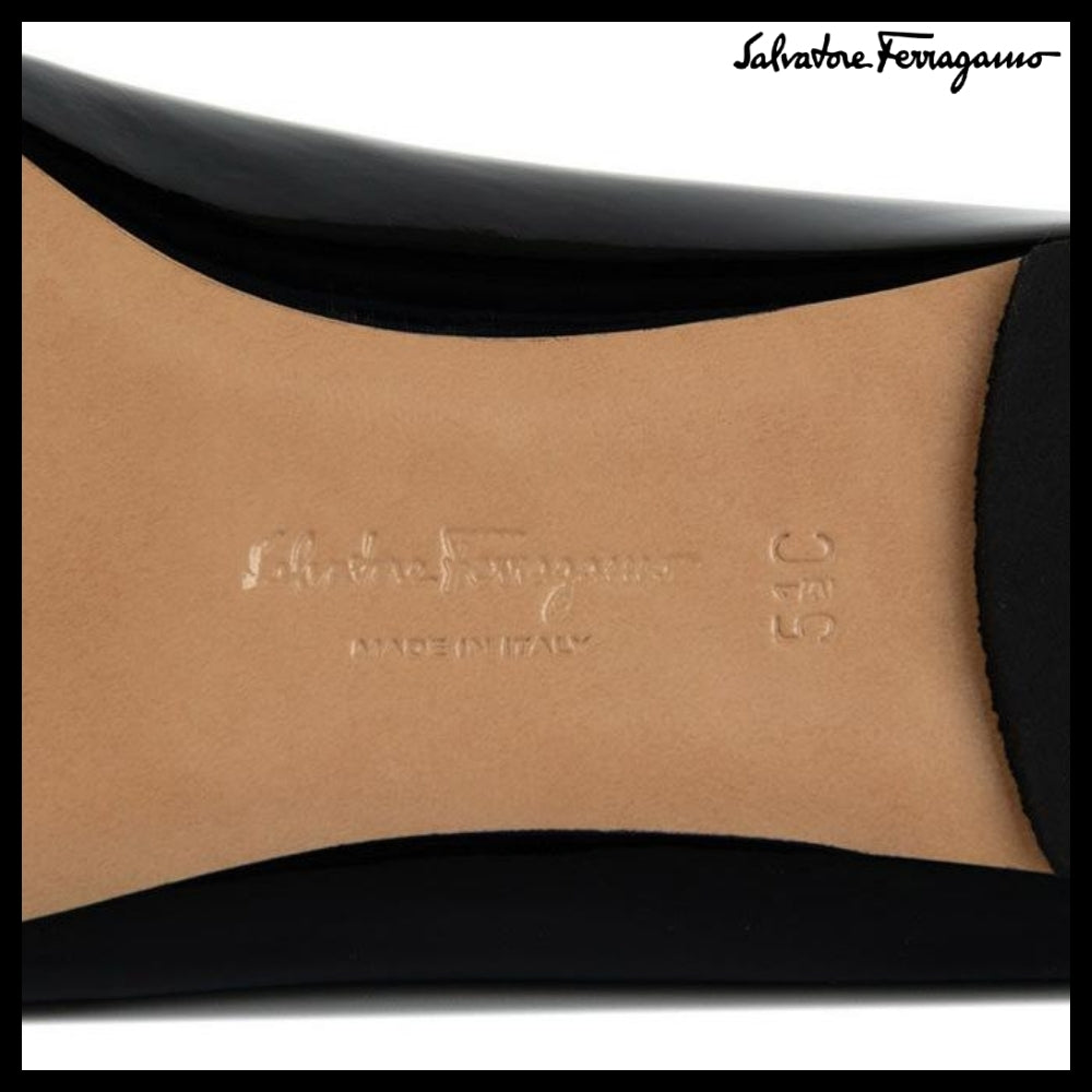◆FERRAGAMO◆VARINA FLAT SHOES BLACK