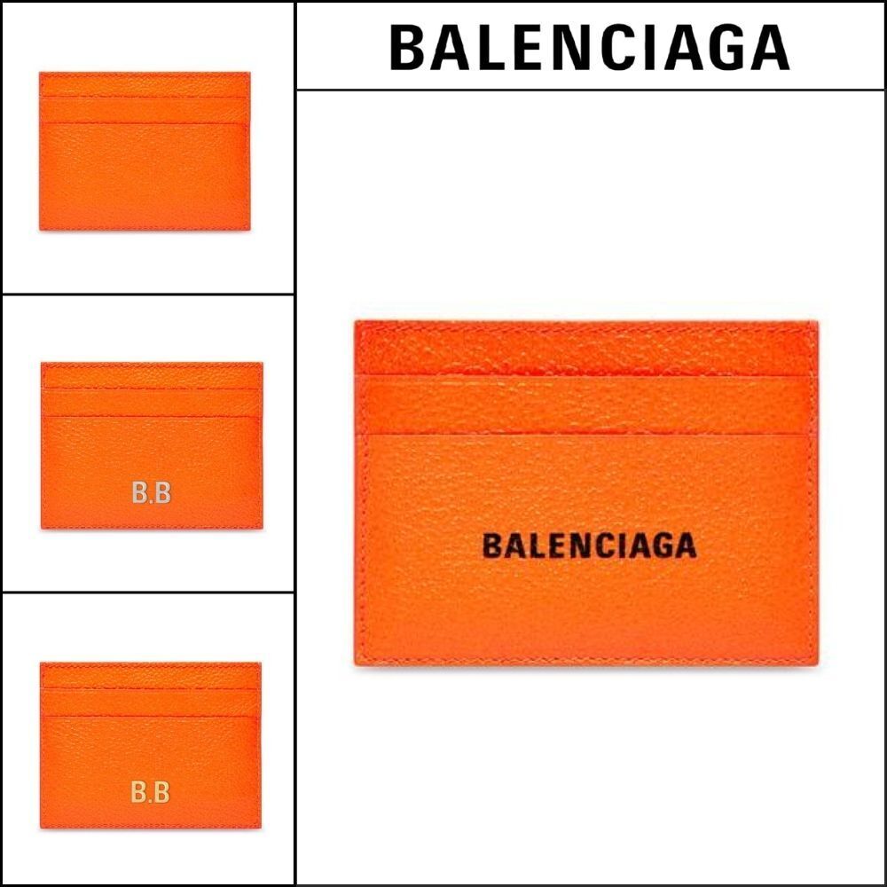 【BALENCIAGA】CASH CARD HOLDER IN NEON ORANGE