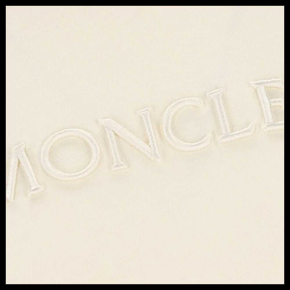 ◆MONCLER◆LOGO CREWNECK T-SHIRT WHITE