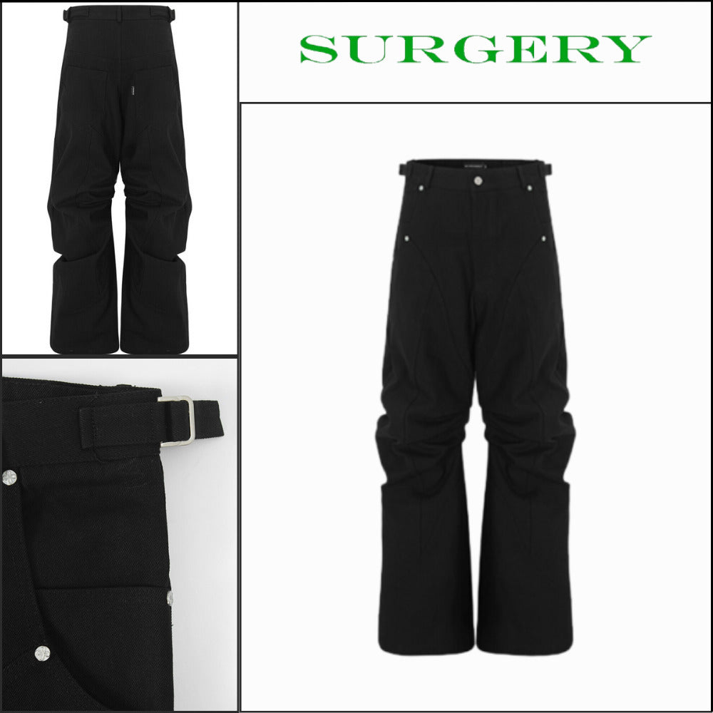 【SURGERY】Structured Boot Pants Black