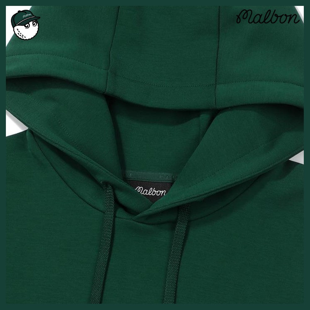 【MALBON GOLF】 SCRIPT HOOD MAN TO MAN 3COLORS