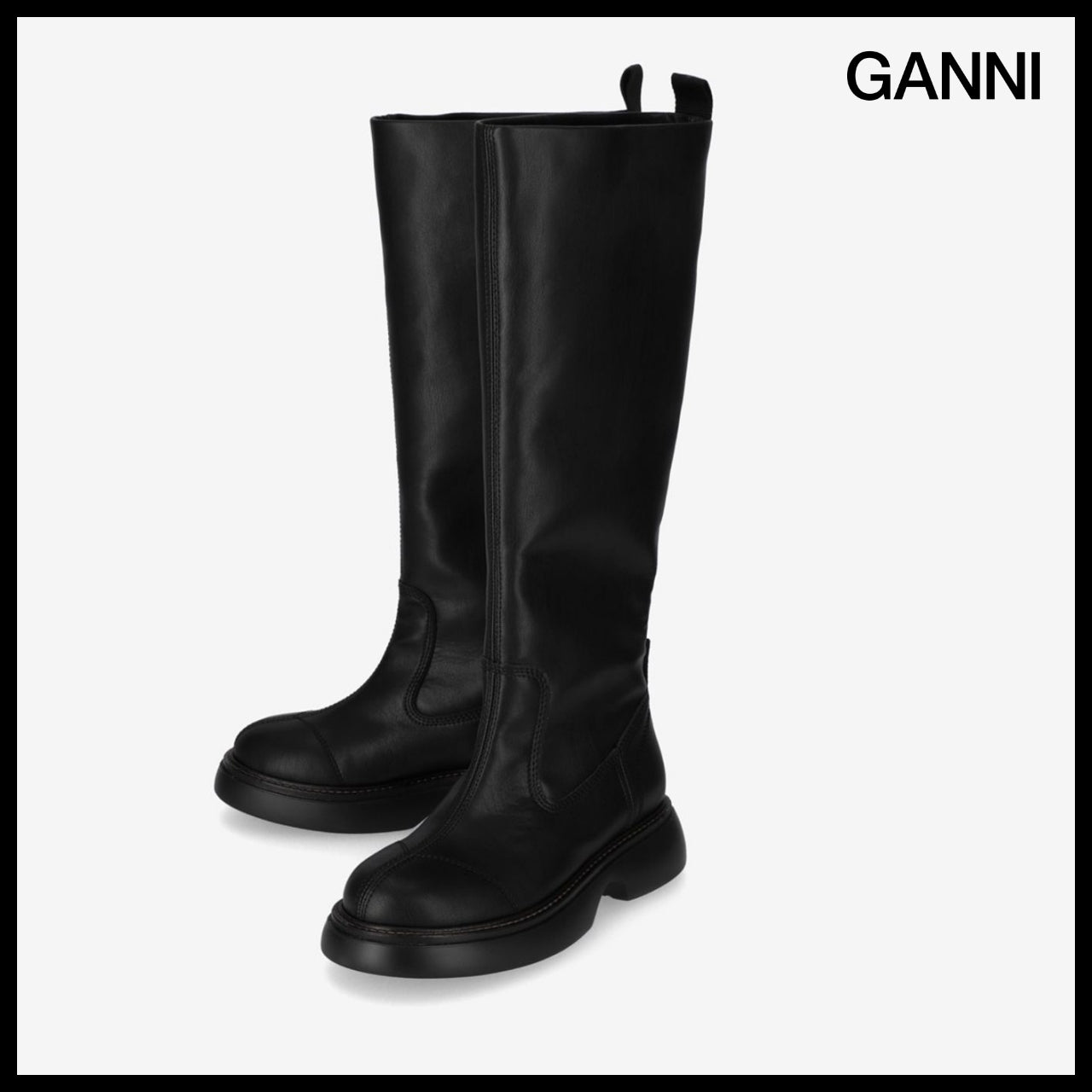 【Ganni】Everyday Tubular Boots - Black