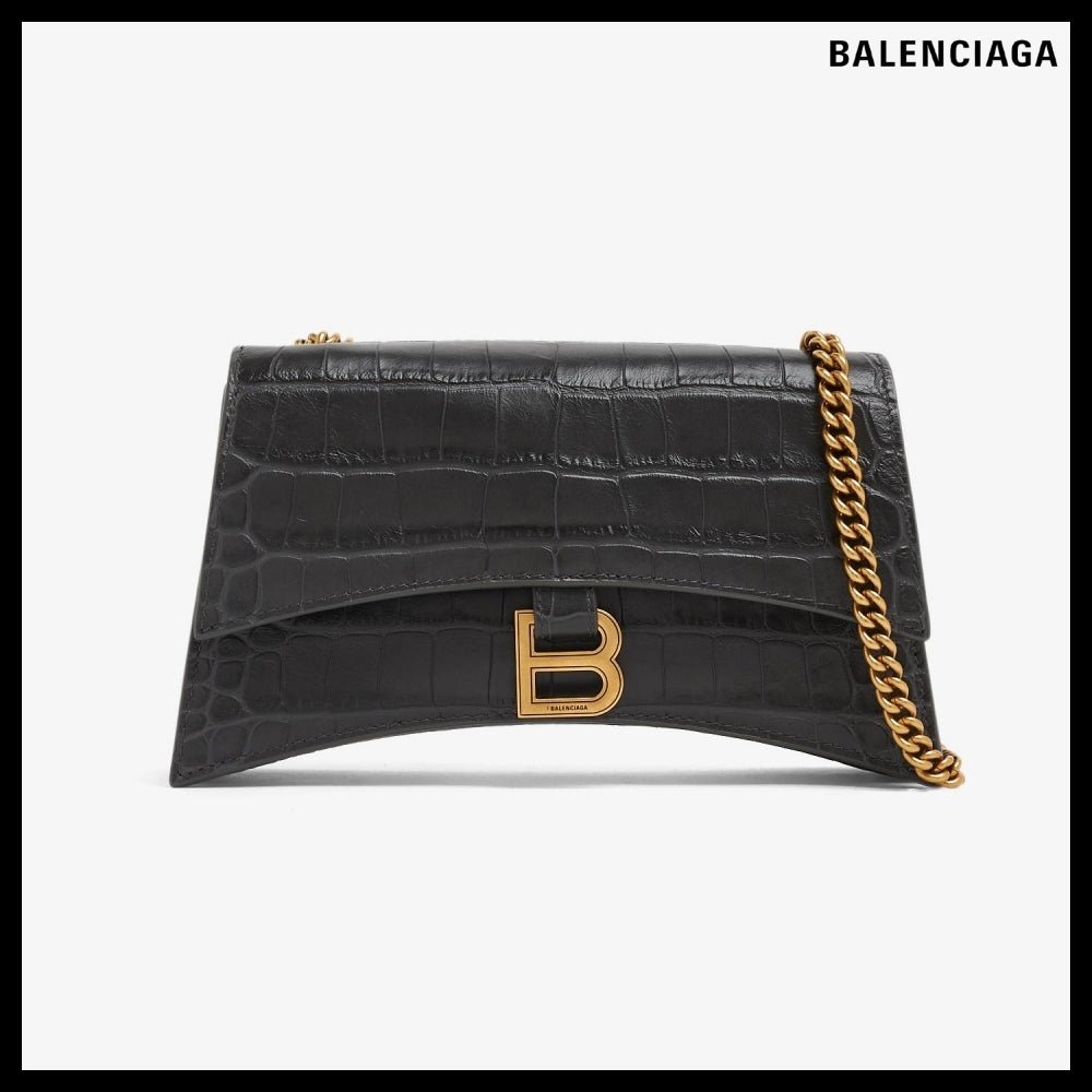 【BALENCIAGA】Crush XS chain bag Dark Grey