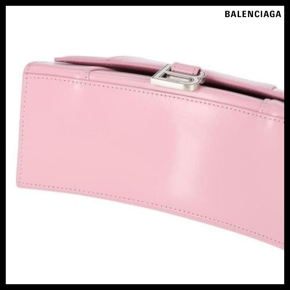 【BALENCIAGA 】Hourglass Top Handle Bag Pink