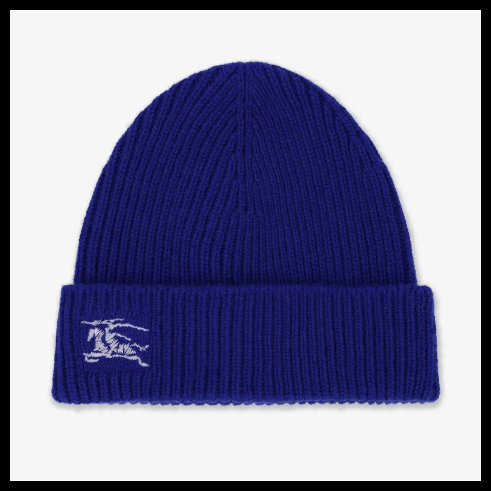 【Burberry】Ribbed Cashmere Beanie Night