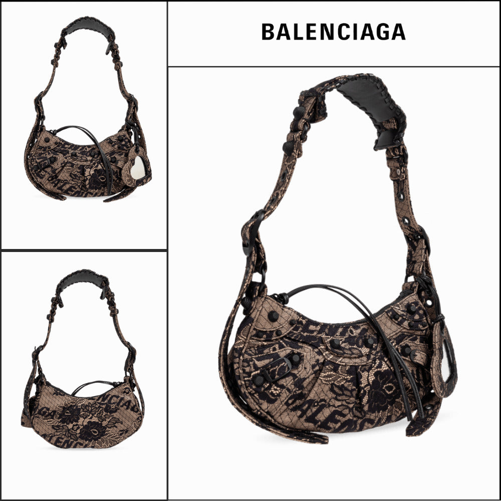 【BALENCIAGA】Le Cagole XS Shoulder Bag Dentelle