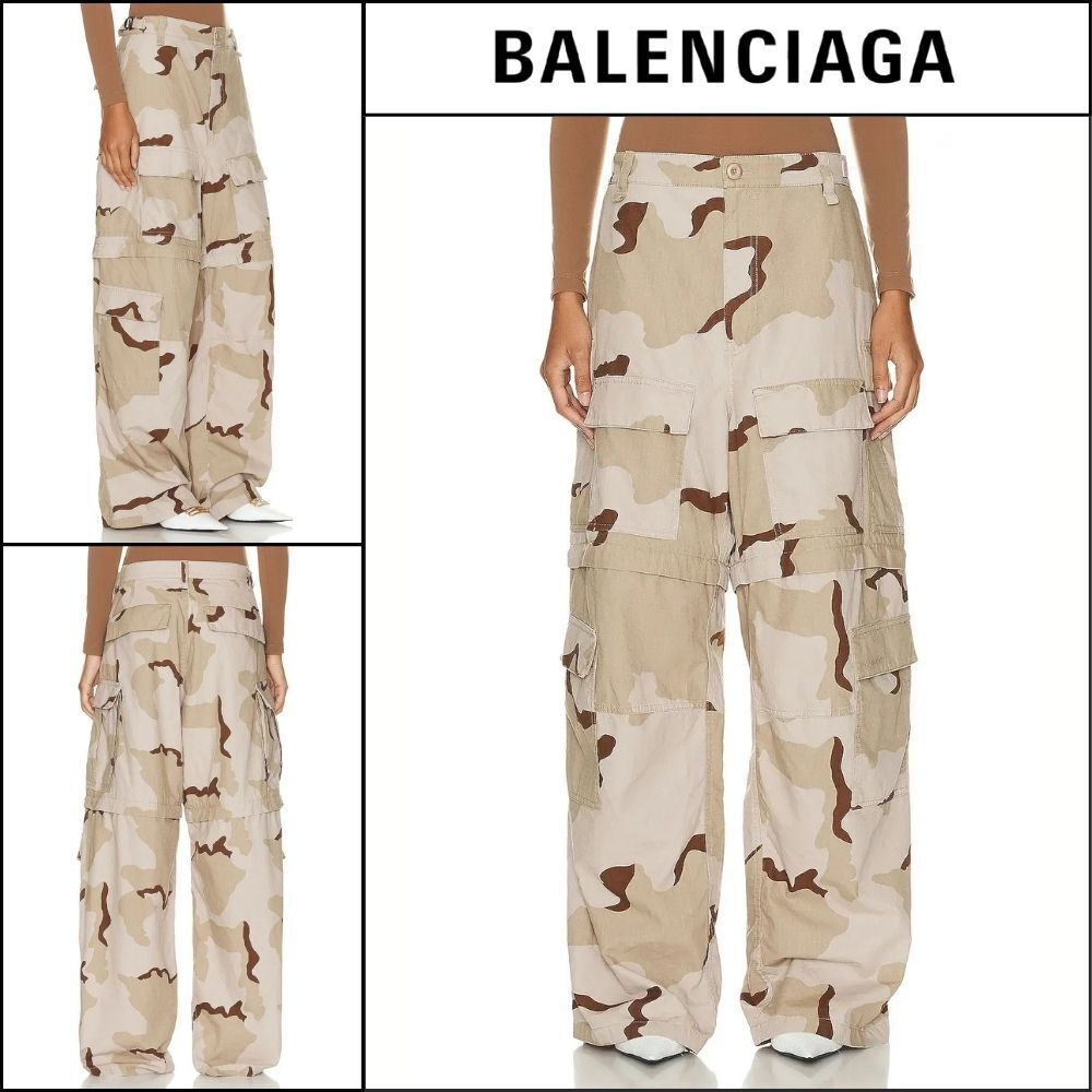 【BALENCIAGA】Large Cargo Pants In Multicolor