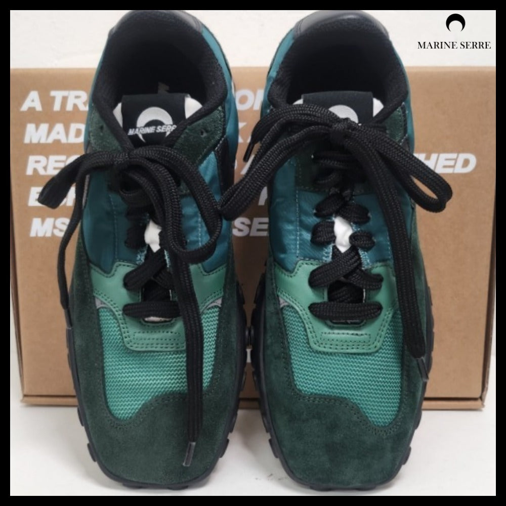 【MARINE SERRE】Women’s Green Moonwalk Sneakers