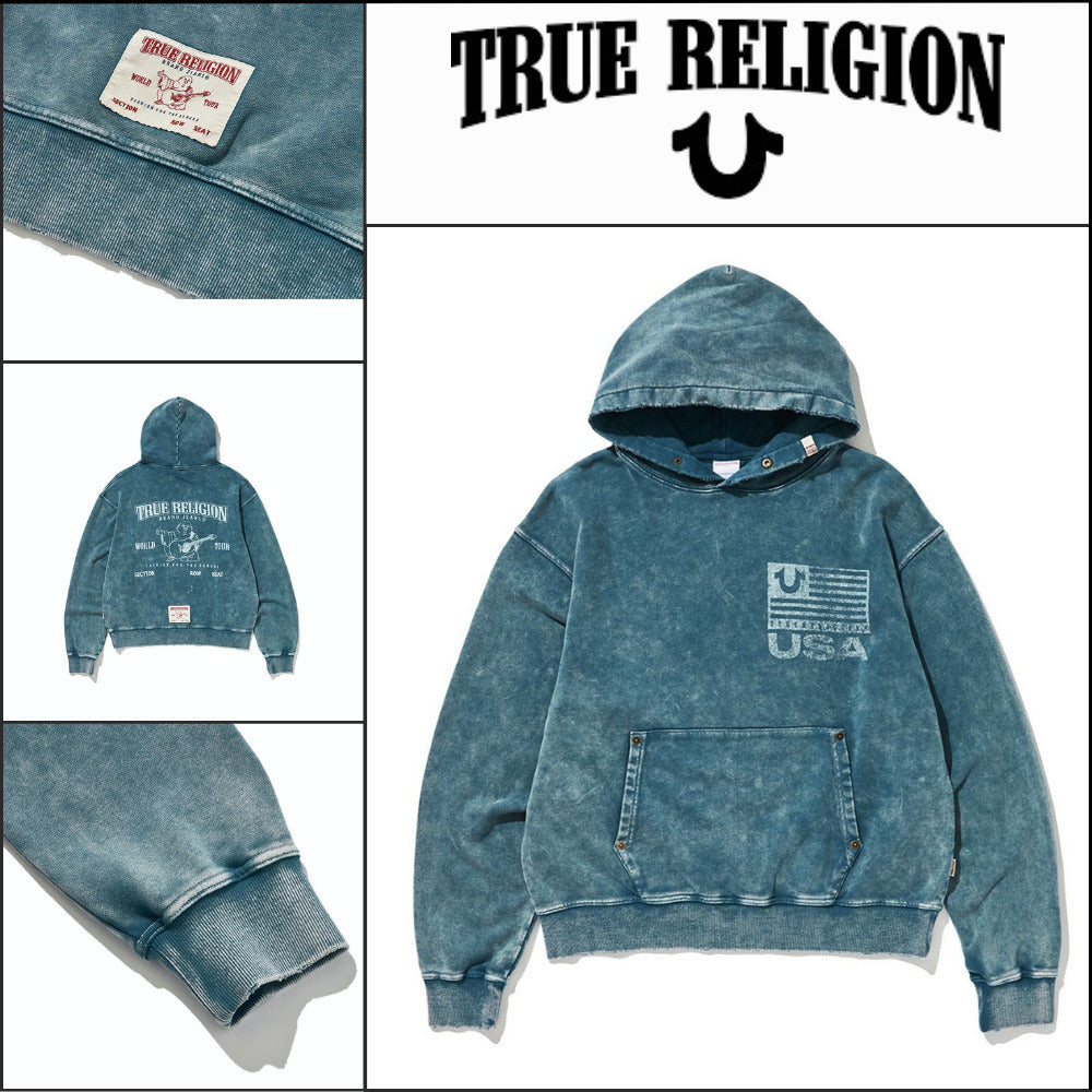 【TRUE RELIGION】Antismog Hoodie Indigo