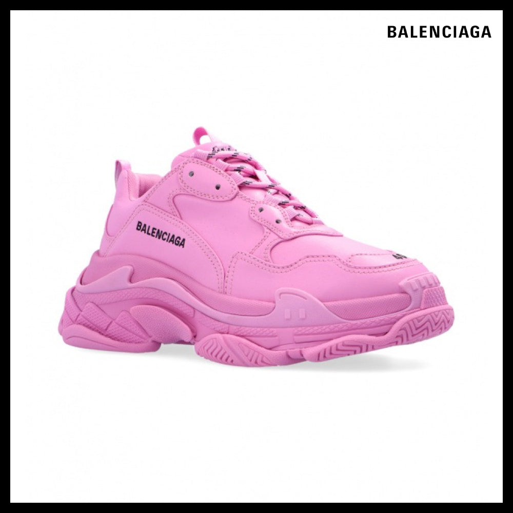 【BALENCIAGA】Women's Triple S Low-Top Sneakers Pink