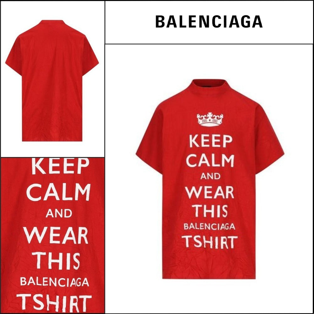 【BALENCIAGA】レタリング プリント 半袖 Tシャツ