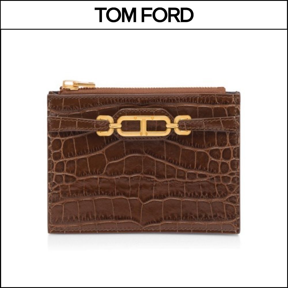 【TOM FORD】Leather Zipped Card Holder S0476 LCL395X 1Y001