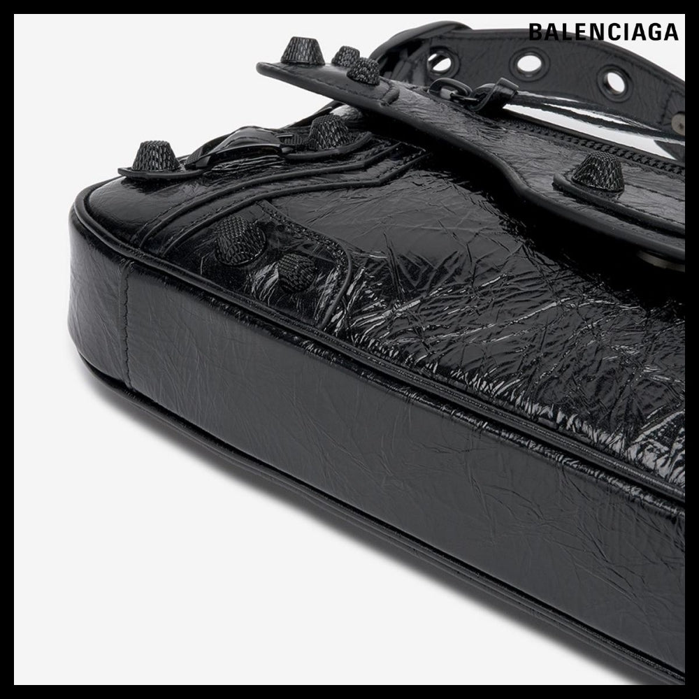 【BALENCIAGA】Le Cagole S Sling Shoulder Bag - Black
