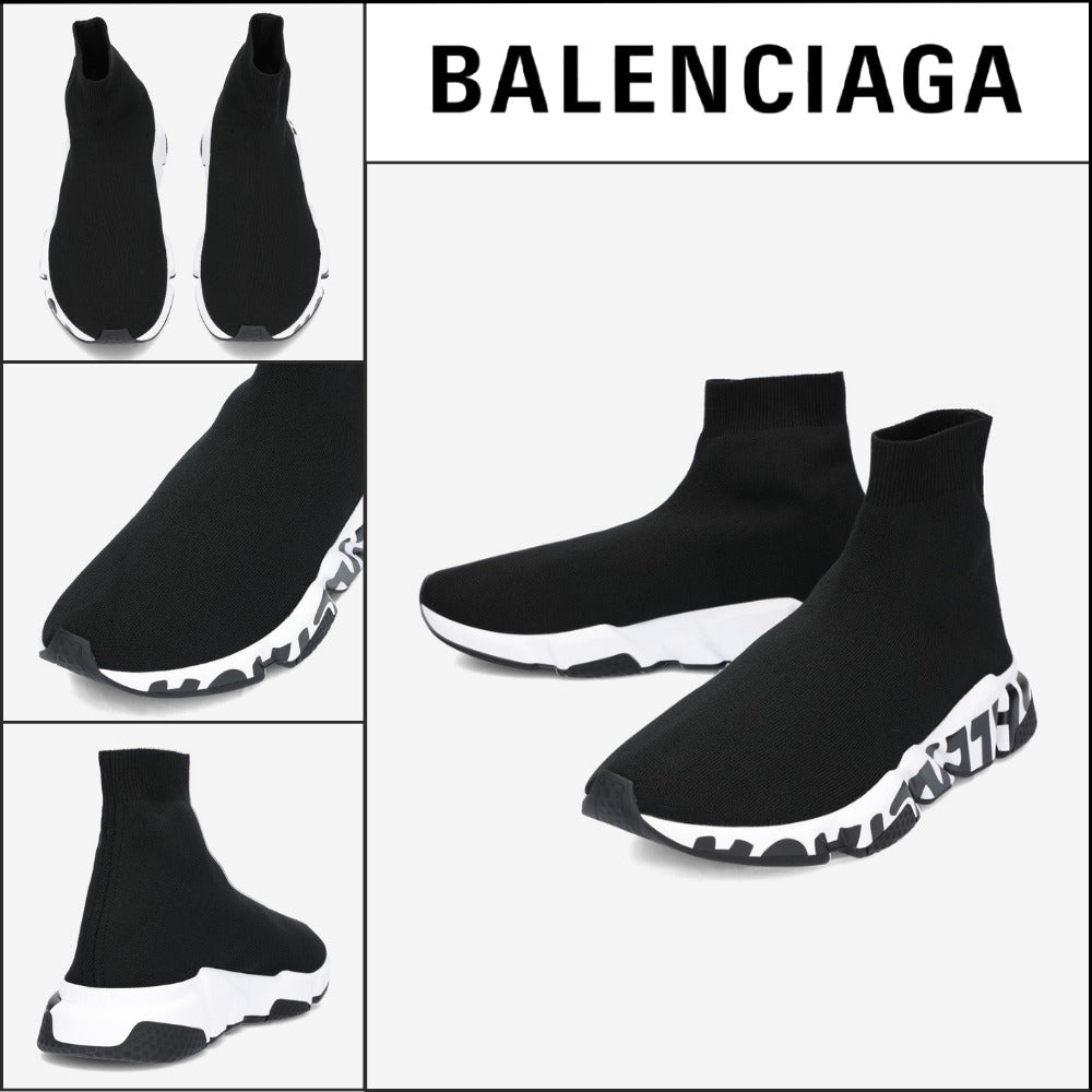 【BALENCIAGA】Speed Sneakers - Black/White