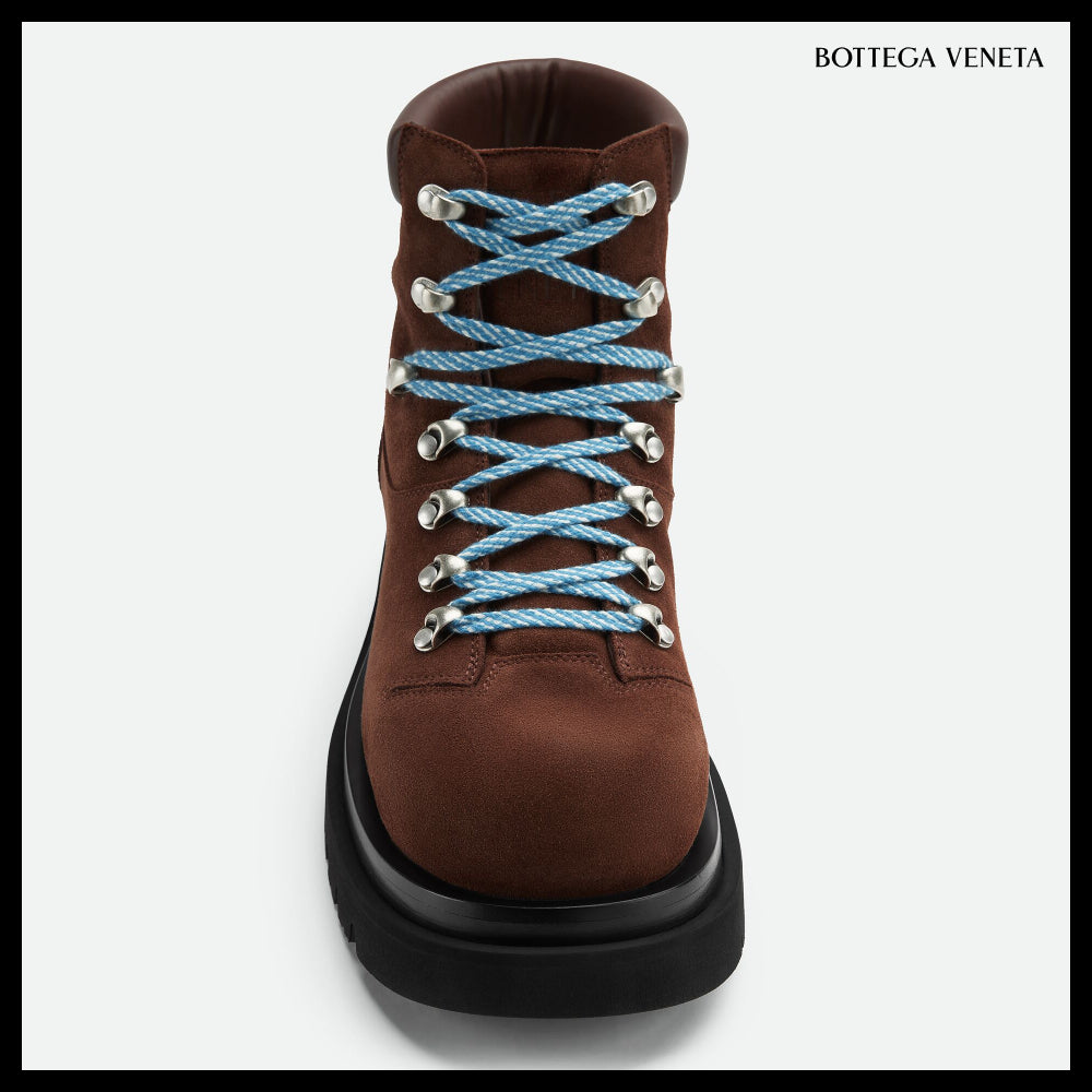 【BOTTEGA VENETA】Rug Hiking Ankle Boots Star Anise