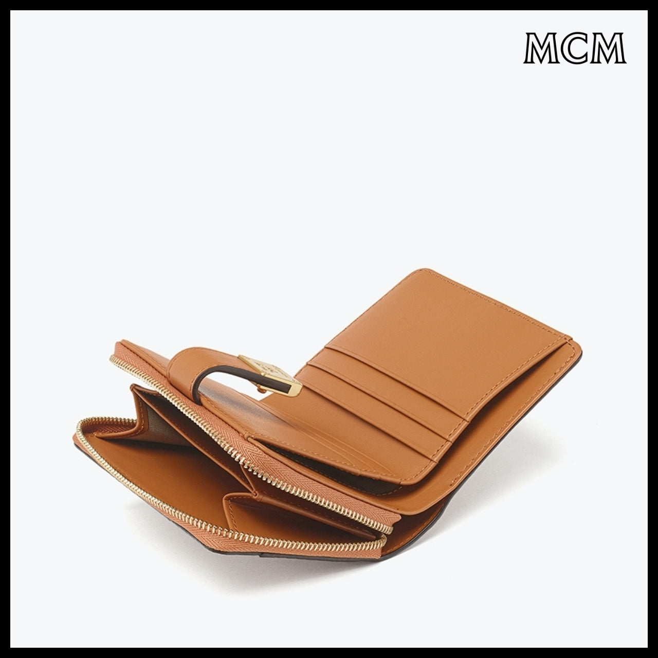 【MCM】Aren visetos brass plate wallet