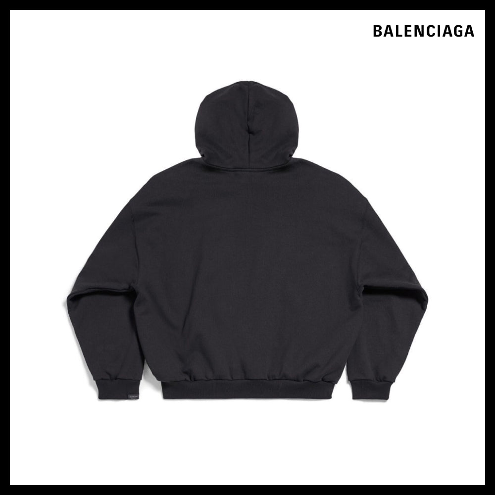 【BALENCIAGA】Black Hoodie Medium Fit