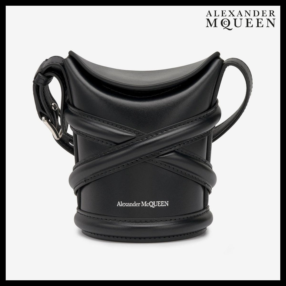 【alexander mcqueen】ミニカーブ ショルダーバッグ ブラック
