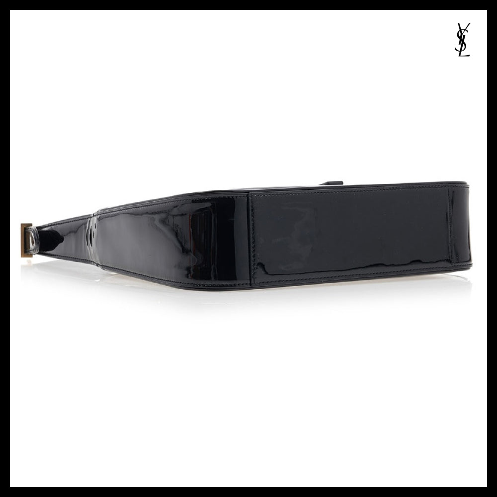 【SAINT LAURENT】Women's LE 5 A 7 Shiny Hobo Bag