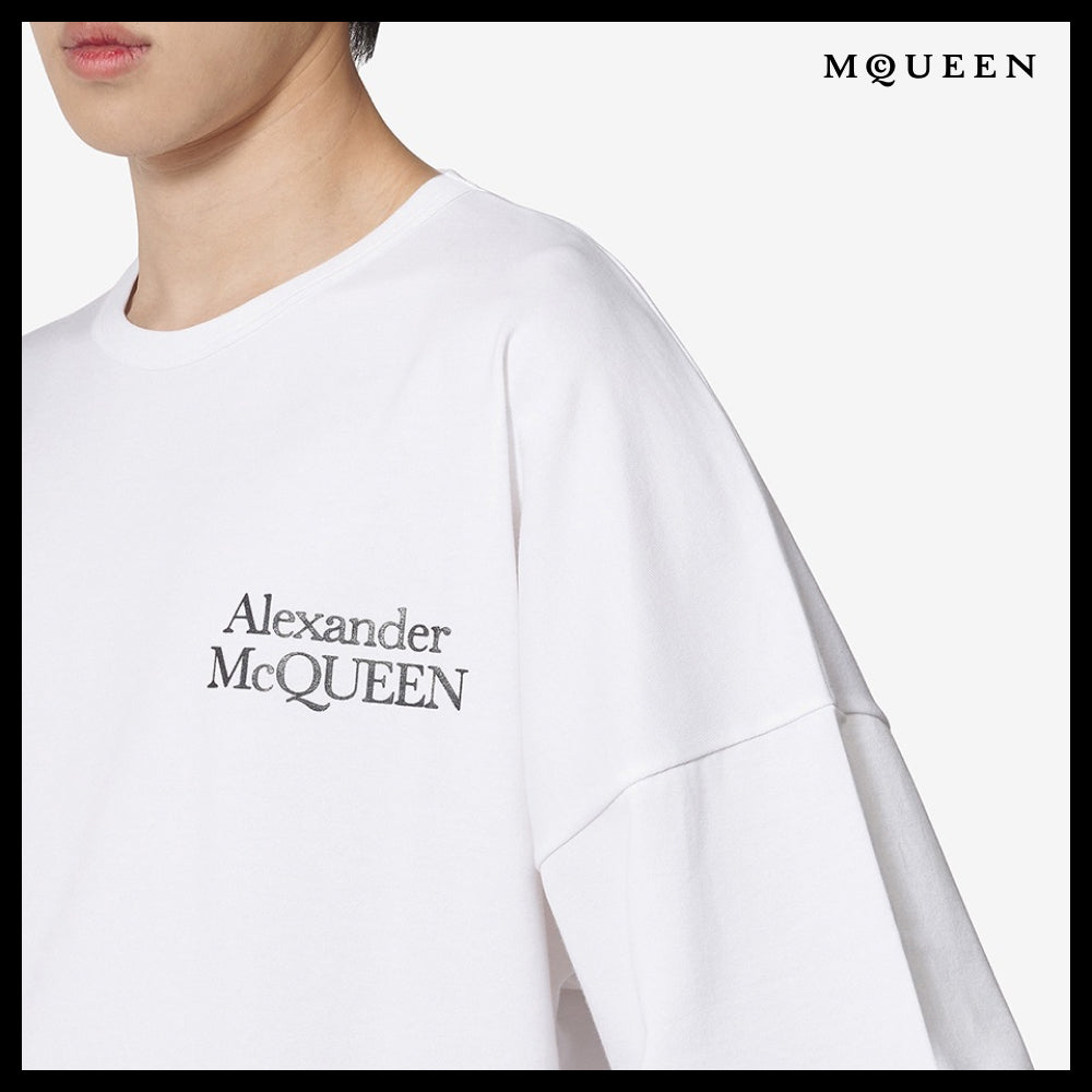 【alexander mcqueen】Exploded Logo Oversized Short Sleeve