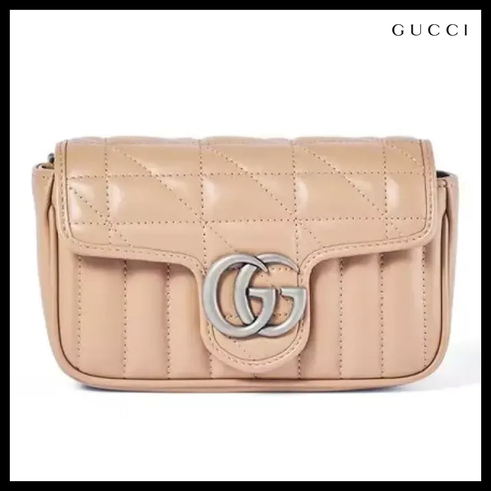 【GUCCI】Matelasse Marmont GG Super Mini Chain Bag shoulder