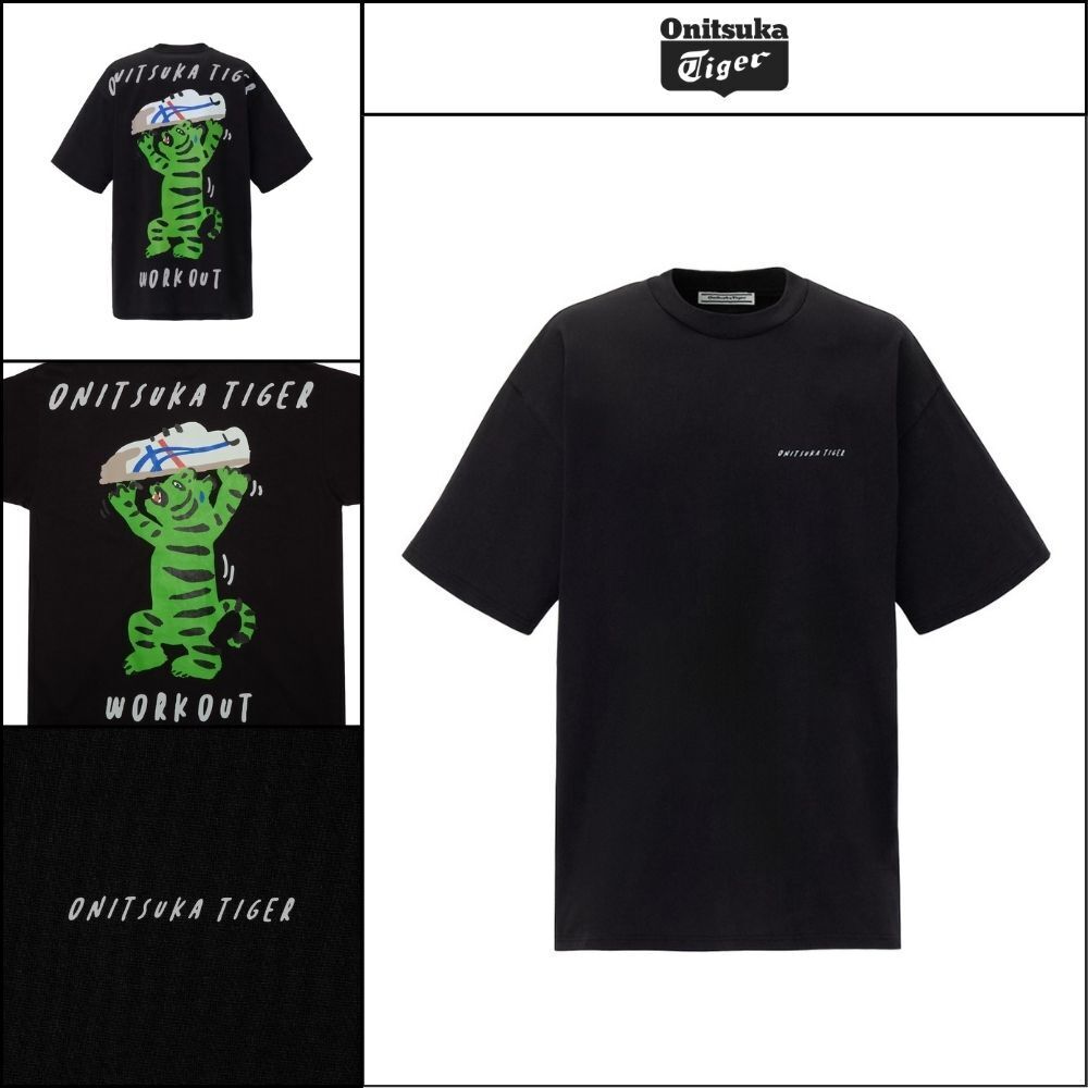 【onitsuka tiger】Oversized Graphic Short Sleeve T Shirt