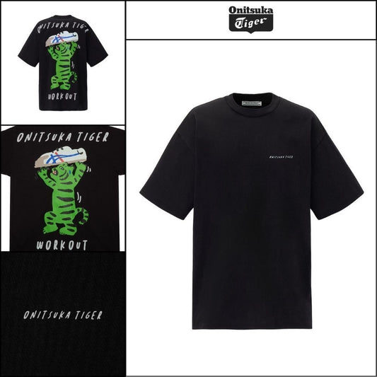【onitsuka tiger】Oversized Graphic Short Sleeve T Shirt