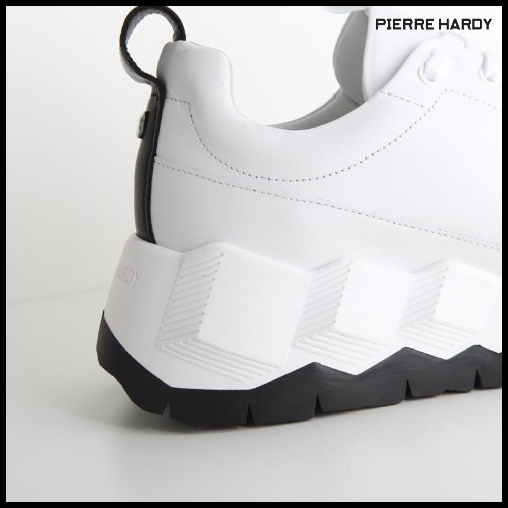 【Pierre Hardy】STREET LIFE White Sneakers QX02Z