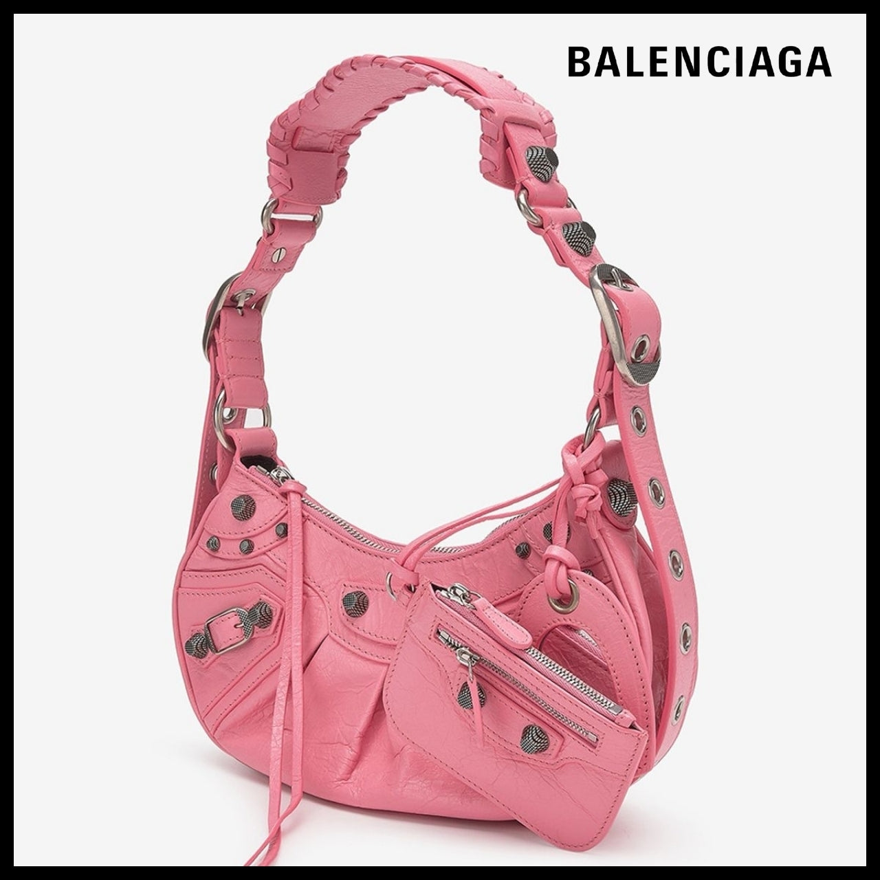 【BALENCIAGA】Le Cagole XS Shoulder Bag Pink