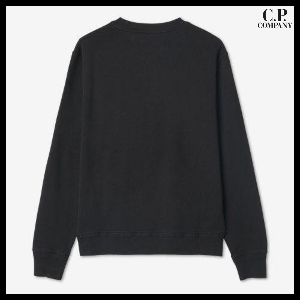 【CP Company】Cotton Fleece Sweatshirt Black