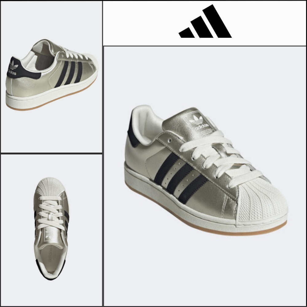 【ADIDAS】Superstar II W Silver White Sneakers