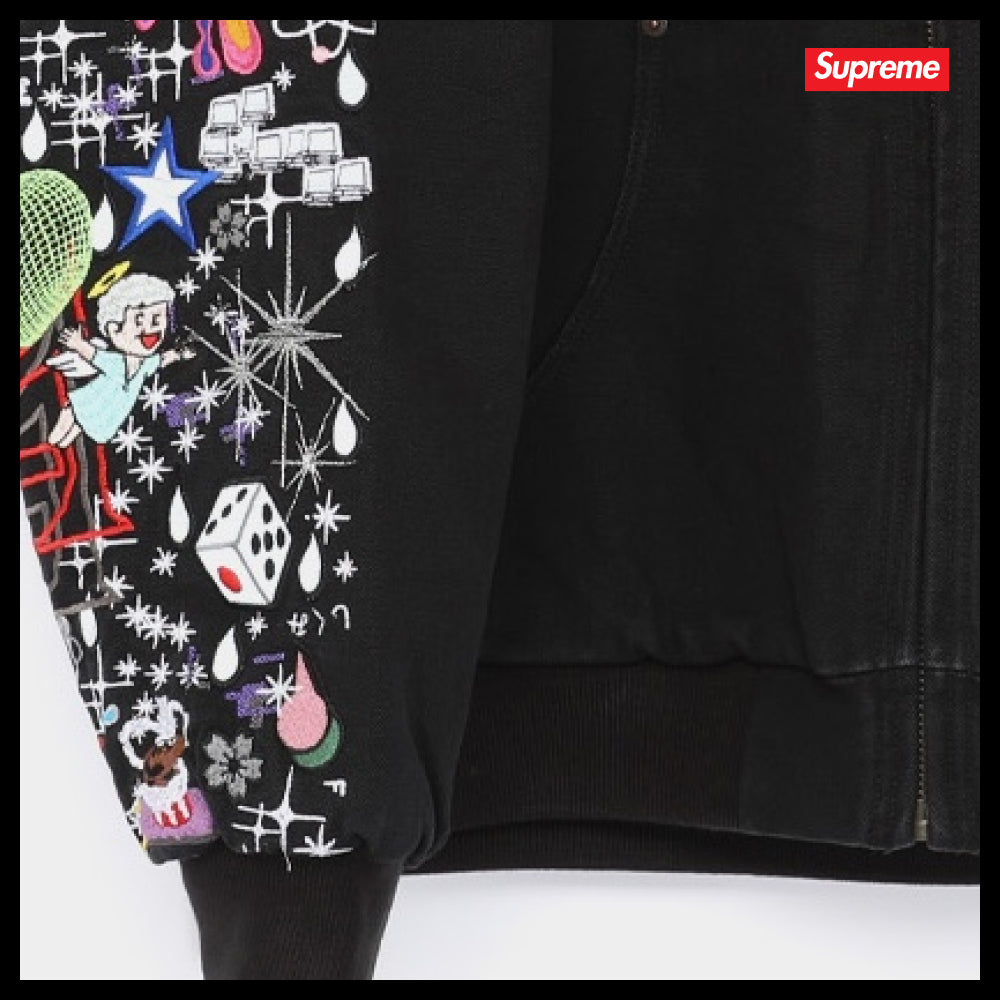 【100%正規品保証 Supreme】AOI Embroidery Hooded Work Jacket
