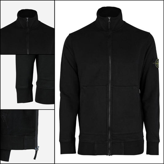 【Stone Island】Wappen Pocket Zip-up Jacket Black