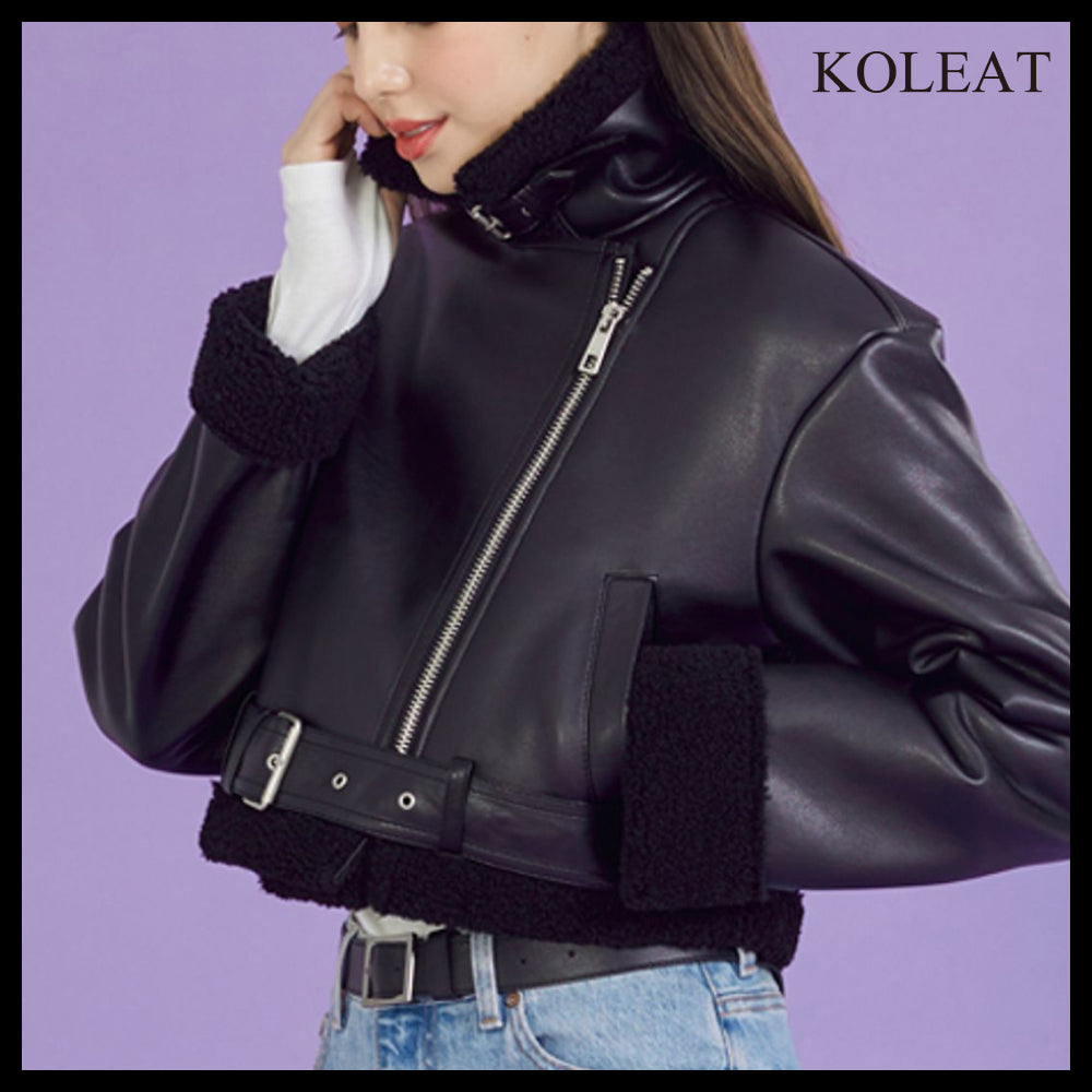 【KOLEAT】ウィメンズ クロップ オーバーサイズ ムスタン