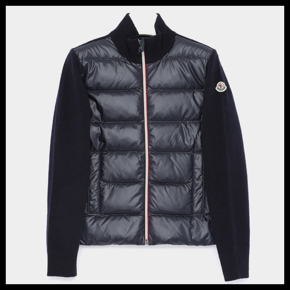 【MONCLER】Patch logo padded wool mix boys jacket