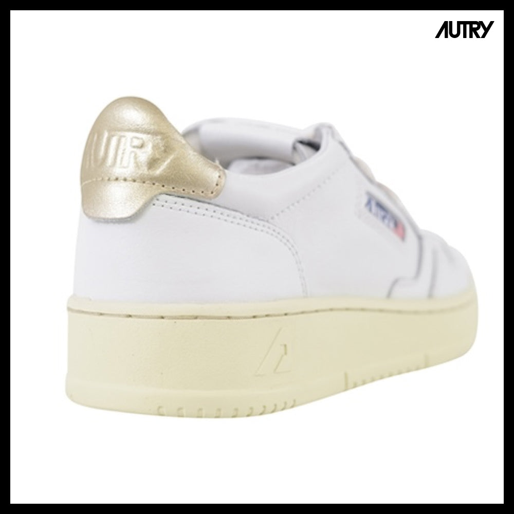 【Autry】AULW LL06 Medalist Women's Sneakers Gold Tab