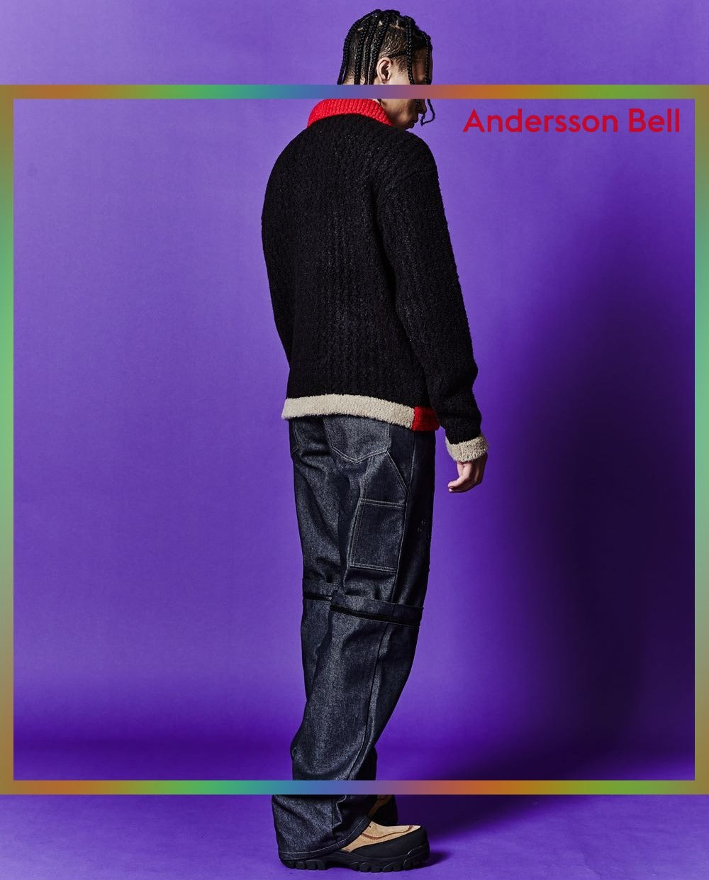 【ANDERSSON BELL】エラス・カラーブロックカーディガン 2COLORS