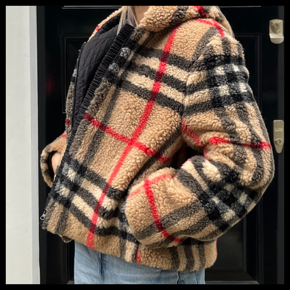 【Burberry】Austrel Check Fleece Jacket