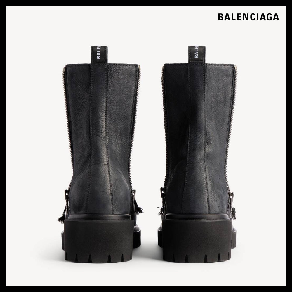 【BALENCIAGA】Stomper Zipper Bootie Black