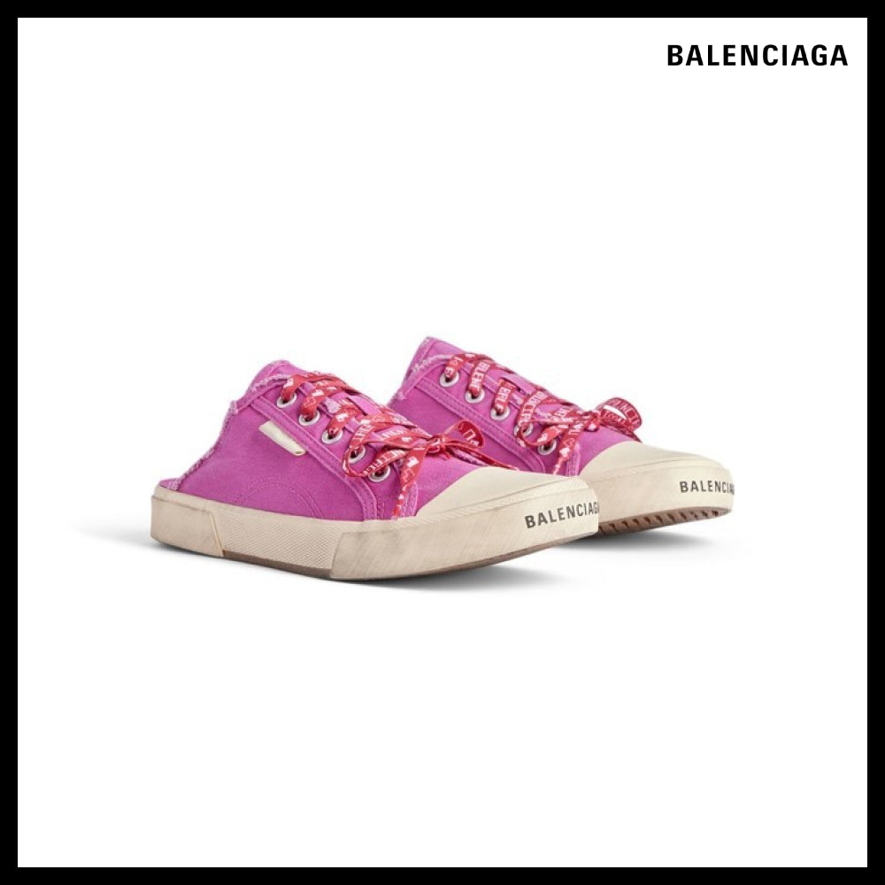 【BALENCIAGA】Paris Mule White/Pink